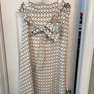 Ann Taylor Midi Skirt Chain Print